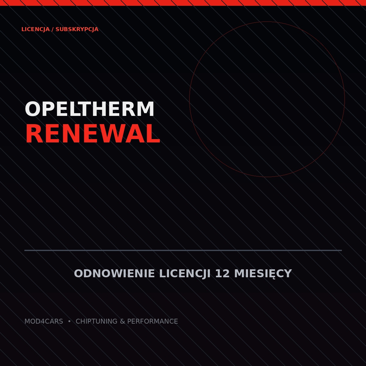 OpelTherm — odnowienie licencji