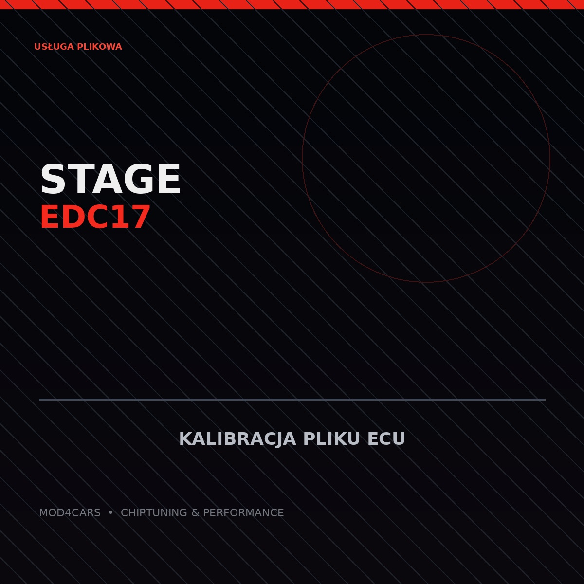 Stage 1 EDC17 — obróbka pliku ECU