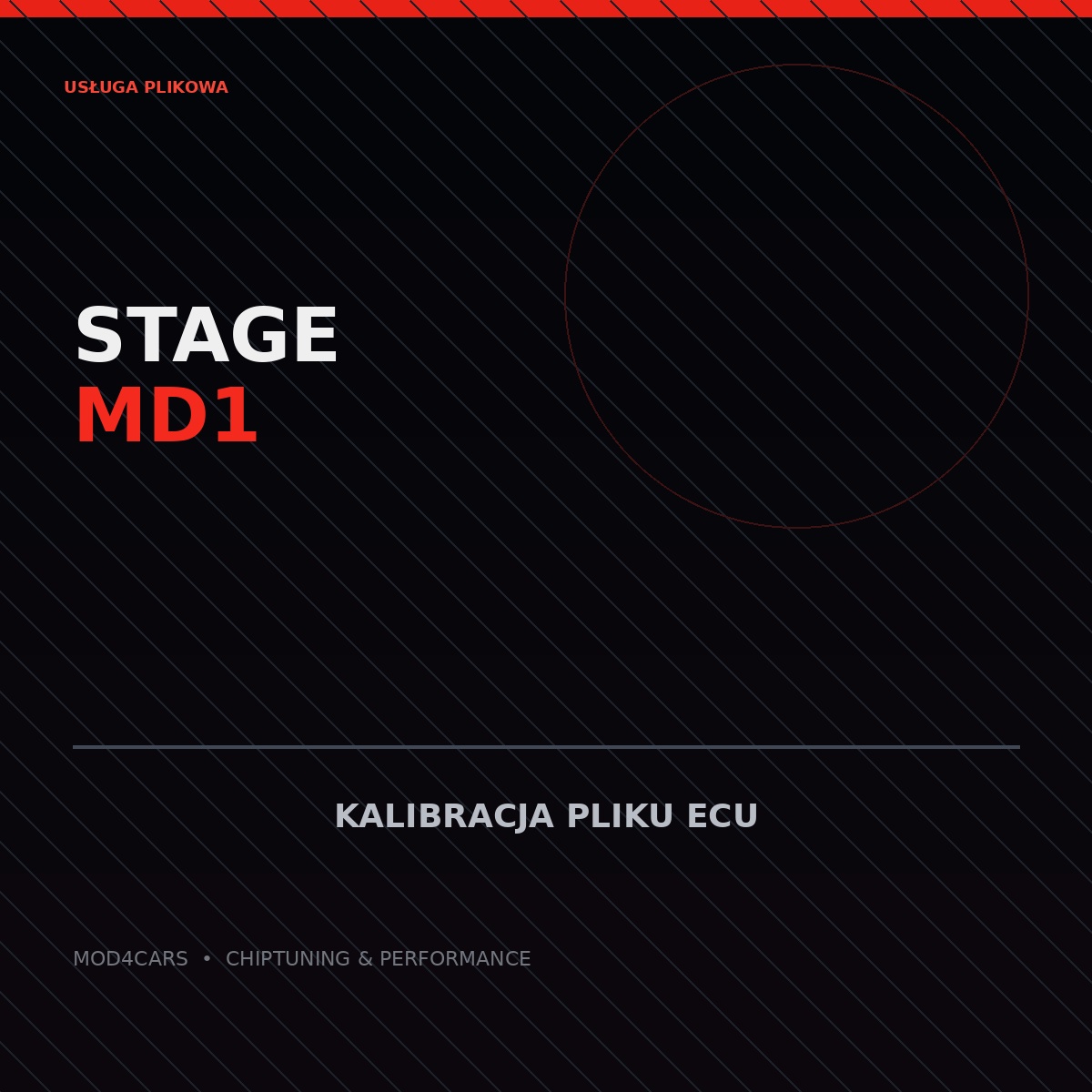 Stage 1 MD1 — obróbka pliku ECU