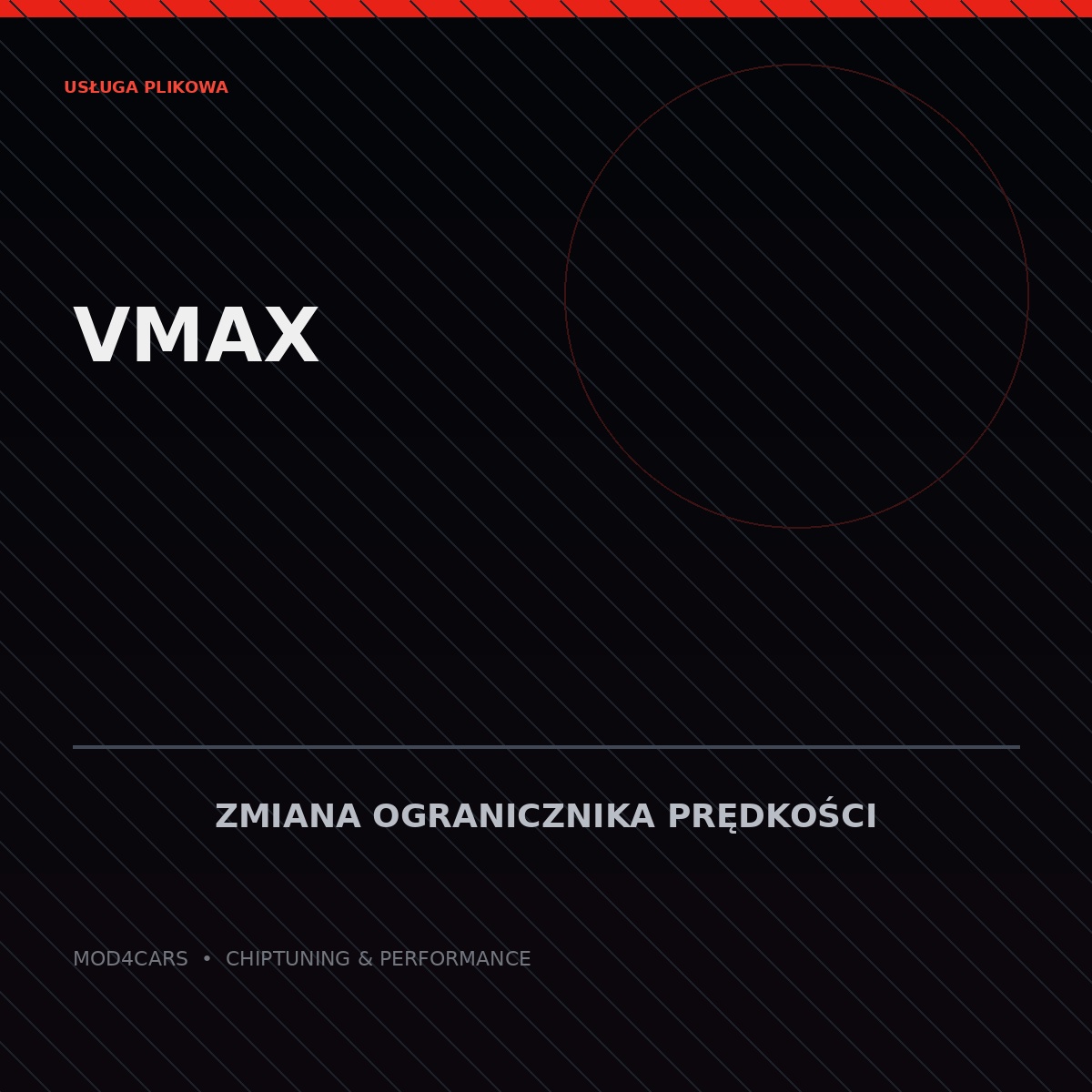 Vmax — zmiana ogranicznika prędkości